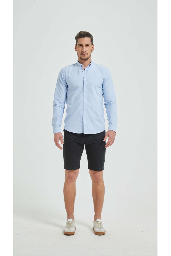 Chemise en 100% coton oxford royal