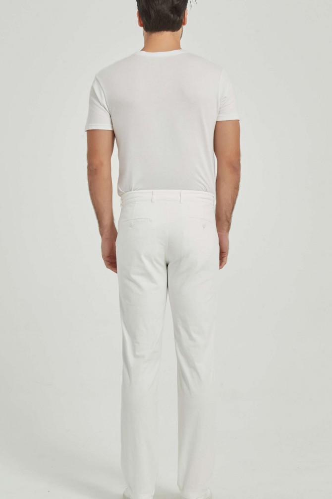 Pantalon chino - Blanc