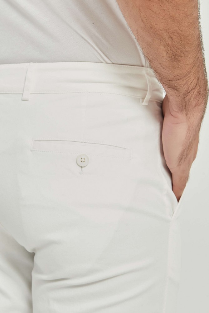 Pantalon chino - Blanc