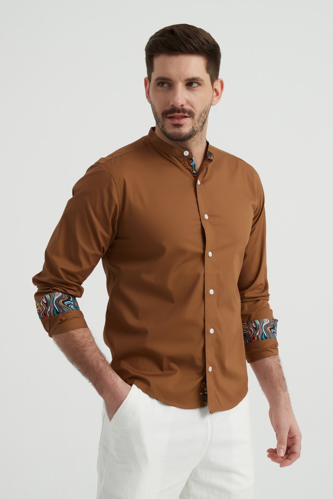 Chemise "PREMIUM" à col mao