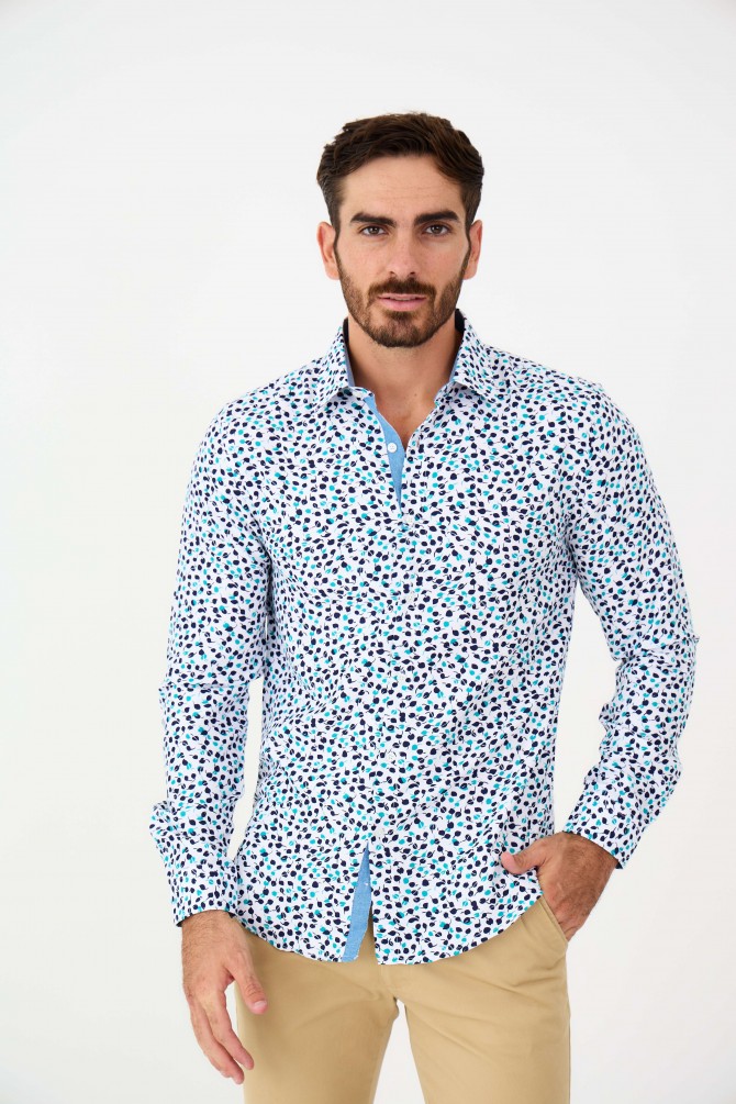 Chemise slim fit motifs LAMIERA