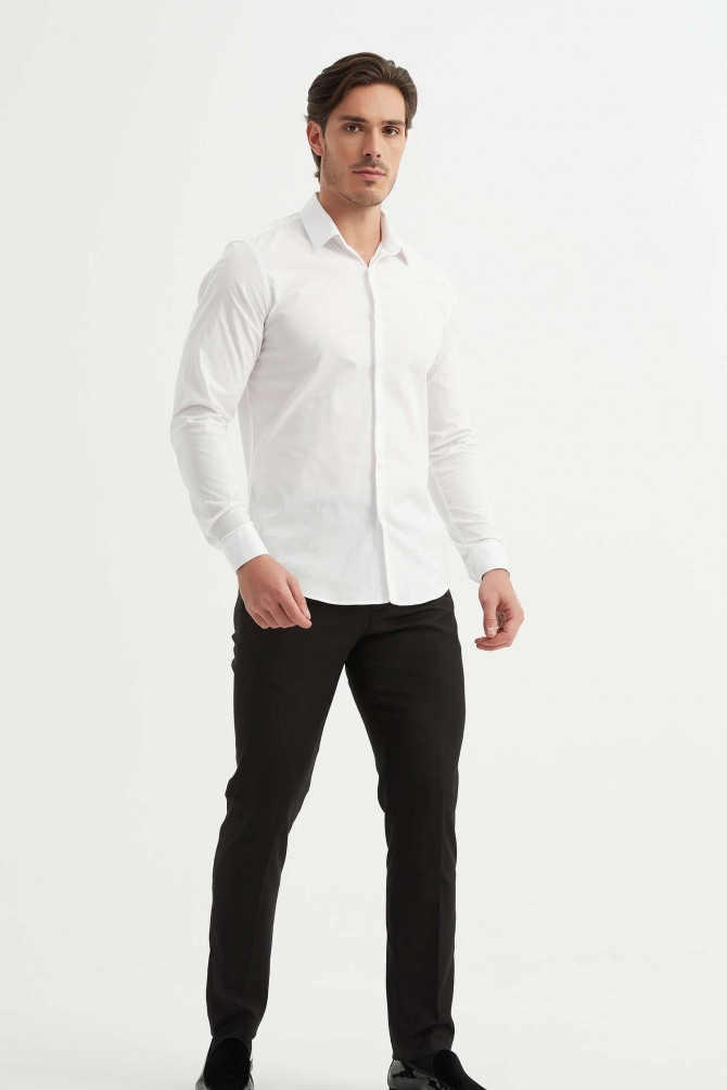 Chemise en stretch